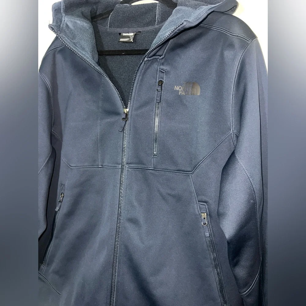 The North Face Apex Bionic Hooded Softshell Jacket Navy Mens XL